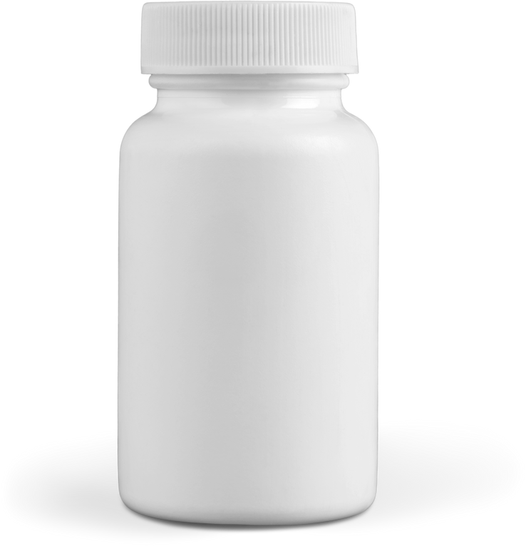White Medicine Bottle Cutout