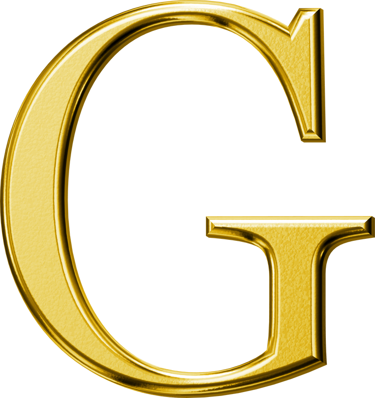 Luxury gold letter G